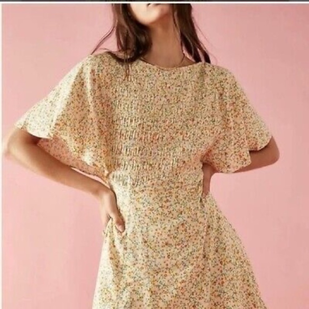 Free People Floral Smocked Dress